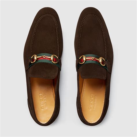 gucci suede horsebit driving moccasins|Men's loafer with Horsebit in oatmeal suede .